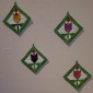Quartet Of Potholders From Garden By Cheryl Thate Faconti